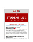Student Life E-Newsletter November 28, 2022 by Seattle University School of Law Student Life