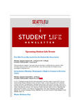 Student Life E-Newsletter January 09, 2023