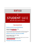 Student Life E-Newsletter February 21, 2023 by Seattle University School of Law Student Life