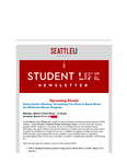 Student Life E-Newsletter March 06, 2023 by Seattle University School of Law Student Life