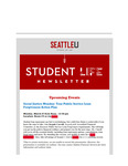 Student Life E-Newsletter March 27, 2023