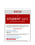 Student Life E-Newsletter August 21, 2023