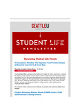 Student Life E-Newsletter October 9, 2023