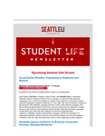 Student Life E-Newsletter November 20, 2023