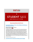 Student Life E-Newsletter April 08, 2024