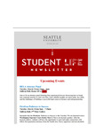 Student Life E-Newsletter March 03, 2025 by Seattle University School of Law Student Life