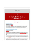 Student Life E-Newsletter October 6, 2025