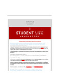 Student Life E-Newsletter October 20, 2025