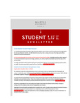 Student Life E-Newsletter December 1, 2025