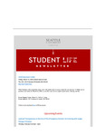 Student Life E-Newsletter February 9, 2026