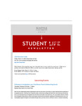 Student Life E-Newsletter February 17, 2026