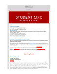Student Life E-Newsletter March 2, 2026