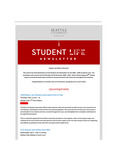 Student Life E-Newsletter May 11, 2026