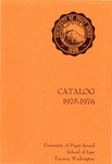 Catalog 1975-1976 by Seattle University School of Law