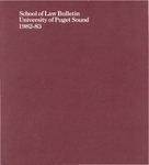 Bulletin 1982-1983 by Seattle University School of Law